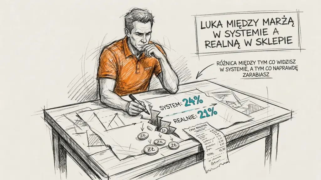 Twoja realna marża jest niższa, niż pokazuje system. Skąd 5-punktowa luka